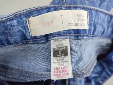 bluzka indygo: Spodnie jeansowe, Dunnes Stores, 4-5 lat, 104/110, stan - Bardzo dobry — 4