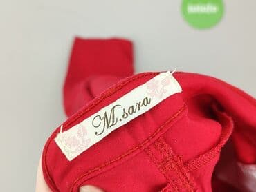 sukienka w krate czerwona: M.Sara, Spodnie materiałowe damskie, XS — 4