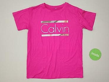 bluzki basic z dekoltem v: Calvin Klein, T-shirt damski, rozmiar S — 2
