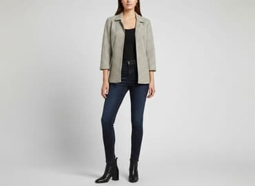 marynarka w kratę mohito: Women's blazer, size M — 7