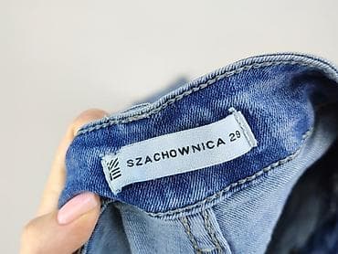 guess na platformie: SZACHOWNICA, Jeansy damskie, rozmiar M — 4