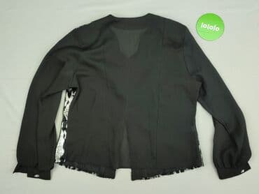 srebrna bluzka sylwestrowa: Eva, Women's blouse, size M (EU 38) — 3