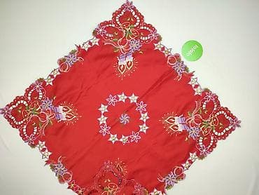 Дім і сад: Серветка 78 x 78, колір - Червоний, стан - Дуже гарний — 2