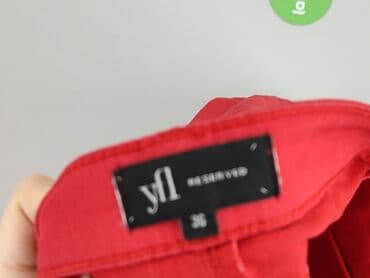 reserved czerwone spodnie: Reserved YFL, Spodnie materiałowe damskie, rozmiar S — 4