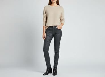 kurtka skórzana river island: River Island, Jeansy damskie, rozmiar XS — 6