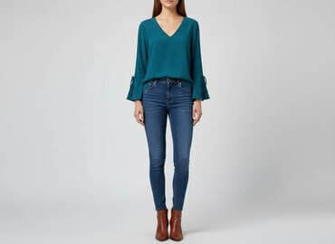 mango bluzki: H&M, Bluzka damska, rozmiar M — 7