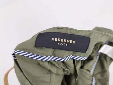 granatowe chinosy damskie: Reserved, Spodnie materiałowe damskie, rozmiar S — 4