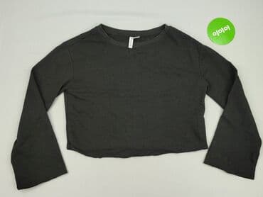 czarne t shirty damskie w serek: H&M Divided, Top damski, rozmiar XS — 2