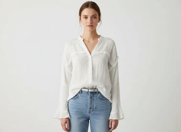 bluzka z dekoltem sinsay: Sinsay, Koszula damska, rozmiar XS — 1