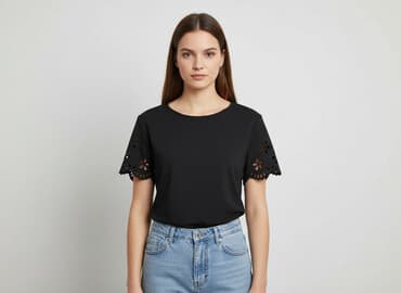 shein czarne bluzki: Shein, Bluzka damska, rozmiar S — 6