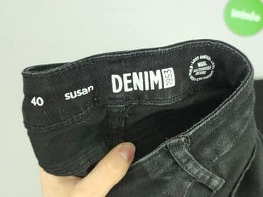 lasocki kozaki na koturnie: Denim, Jeansy damskie, M — 4