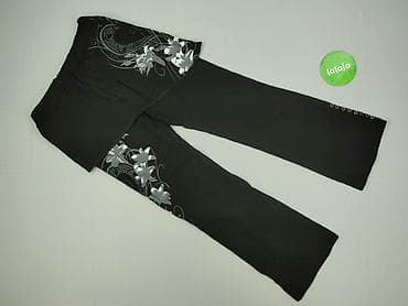 pull and bear dzwony: Material trousers for women, size 3XL — 2