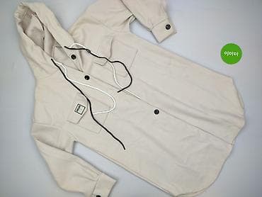 taranko outlet: Damska bluza/sz shirtowa z kapturem, beżowa, Made in Italy - Fason — 2
