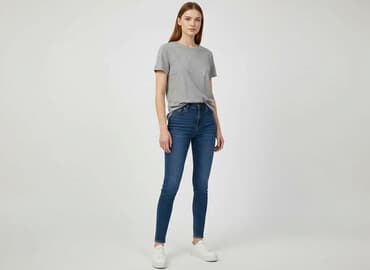 sinsay basic t shirt: Sinsay, T-shirt damski, rozmiar S — 1