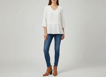 bluzki ludowe biale: Bluzka damska, rozmiar L — 7