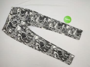 czarne materialowe spodnie: Jeansy damskie, M — 2