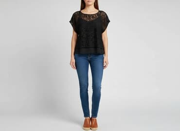 bluzki basic czarne: Atmosphere, Bluzka damska, M — 7