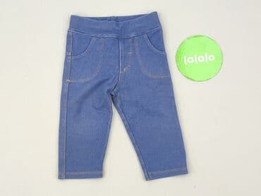 spodnie piżamowe hm: Denim pants, 3-6 months, condition - Perfect — 2