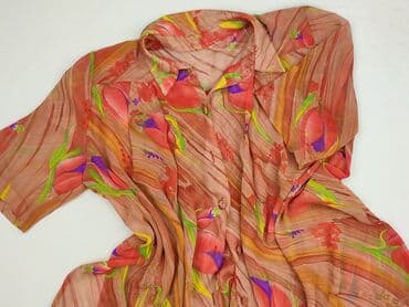 bluzki sweterkowa z krótkim rękawem: Koszula damska, rozmiar 5XL — 2