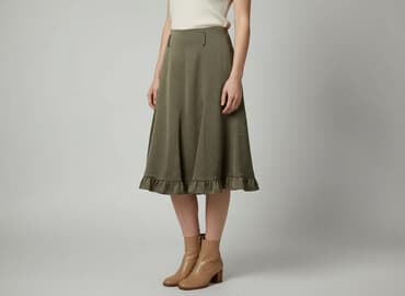 spódniczka khaki: Spódnica damska, rozmiar M — 7