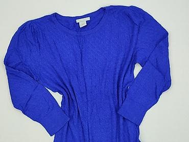 niebieski sweter hm: H&M, Sweter damski, rozmiar S — 1