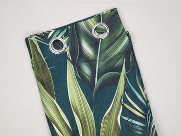 Zasłona na przelotkach z motywem liści tropikalnych - Tkanina