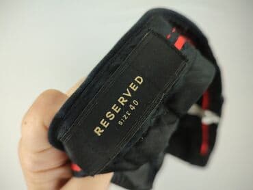 damskie spodnie chinosy: Reserved, Spodnie materiałowe damskie, rozmiar L — 4