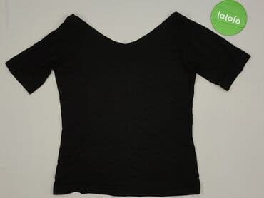 czarne t shirty i marynarka: T-shirt damski, rozmiar S — 3