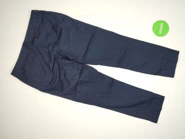 granatowe chinosy damskie: Vero Moda, Spodnie materiałowe damskie, rozmiar L — 3