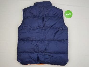 pikowane sukienki: Kamizelka pikowana męska - Kolor: granatowy z pomarańczowymi — 3