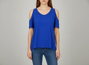 bluzka z odkrytym ramieniem allegro: Bluzka damska, rozmiar S — 6