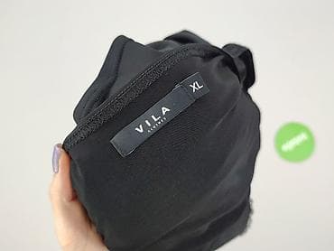 czarne bluzki basic: Vila, Top damski, rozmiar XL — 4