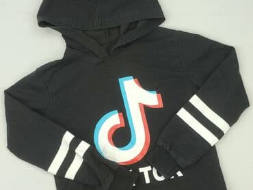 rajstopy w czerwono czarne paski: Sweatshirt, 8 years, 122-128 cm, condition - Very good — 1