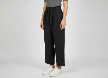 khaki legginsy: Spodnie materiałowe damskie, rozmiar S — 5