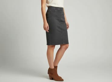 plisowane spódnice szara: Papaya, Spódnica damska, rozmiar M — 6