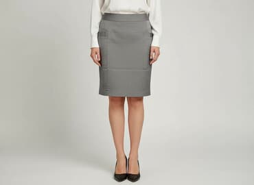 szara spódniczka jeansowe: Spódnica damska, rozmiar M — 6