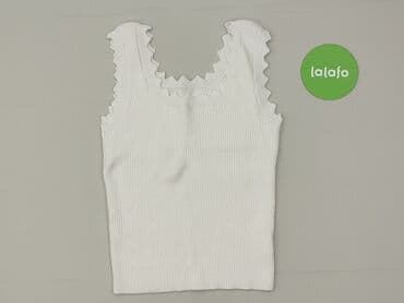 biała marynarka bez rękawów: Top damski, M — 2