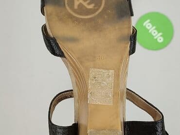 sandały koturna ccc: Key, Sandały damskie, rozmiar 40 — 5