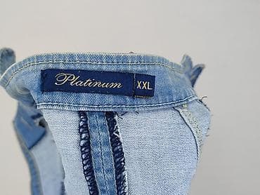 jeansy patchworkowe: Kurtka jeansowa damska, rozmiar 2XL — 4