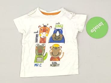 różowa koszulka niemiec: T-shirt, Baby club, 6-9 months, condition - Perfect — 2