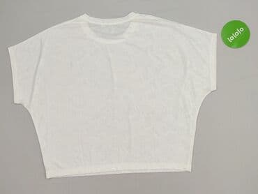 biała koszulka damska z długim rękawem: T-shirt damski, rozmiar 6XL — 4