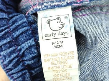 spodnie od pizamy w hello kitty: Denim pants, EarlyDays, 6-9 months, condition - Very good — 4