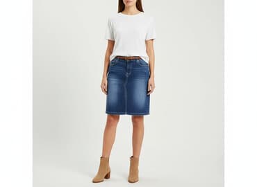 spódnice jeansowe z rozporkiem: Spódnica damska, rozmiar S — 1