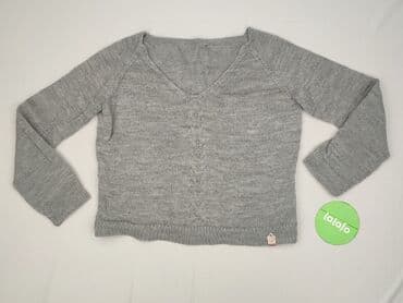 sweter z dekoltem v: Sweter damski, rozmiar M — 2