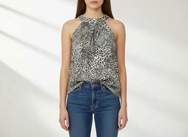 bluzki z przekładanym dekoltem: Bluzka damska, rozmiar S — 1