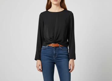 bluzki basic czarne: Vero Moda, Bluzka damska, rozmiar M — 8