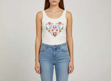 koszulka na ramiączkach plus size: T-shirt damski, rozmiar S — 6
