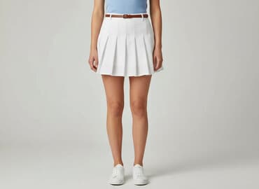 biała spódniczka z zakładkami: Internacionale, Spódnica damska, rozmiar 2XL — 6