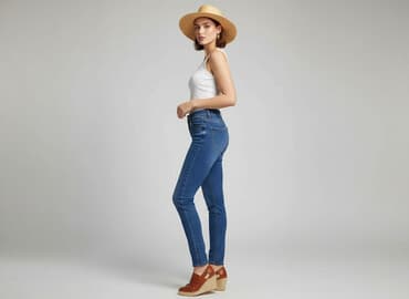 jeansy obcisłe damskie: Jeansy damskie, rozmiar XS — 1