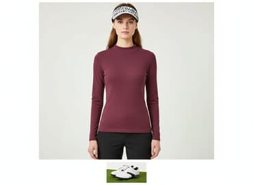 czerwony top stradivarius: Sinsay, Golf damski, XS — 6
